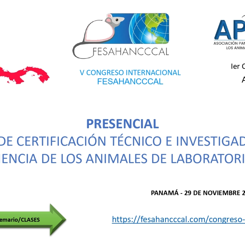 Examen de certificación de técnico e investigador en la Ciencias de los Animales de Laboratorio